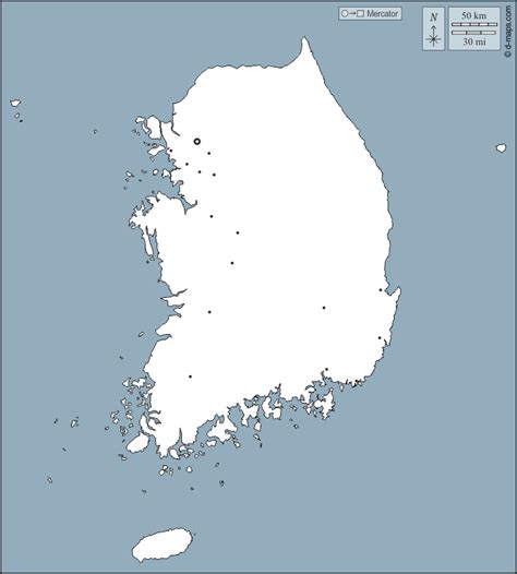 Südkorea Kostenlose Karten kostenlose stumme Karte kostenlose