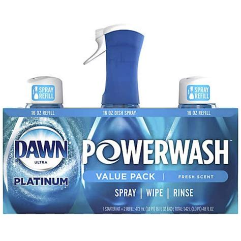 Dawn Platinum Powerwash Dish Spray Soap Fresh Scent Refill 16oz