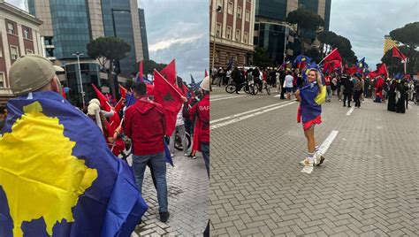 K Ng Tarja E Njohur Nga Kosova Merr Pjes N Protest N Kund R Ram S