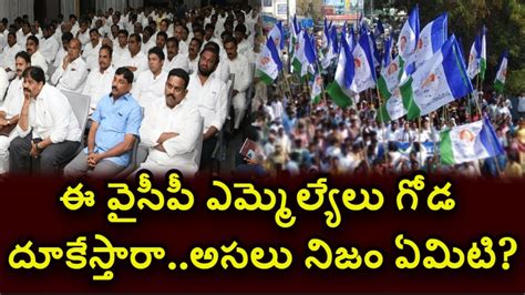 ఈ వైసీపీ ఎమ్మెల్యేలు గోడ దూకేస్తారాఅసలు నిజం ఏమిటిwill These Mlas