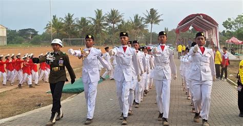 Meriahnya Upacara HUT RI Ke 78 Kecamatan Cikande Di Alun Alun Cikande