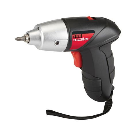 Drill MasterÂ® 4 8 Volt 1 4 In Cordless Screwdriver Kit Built In Led Light