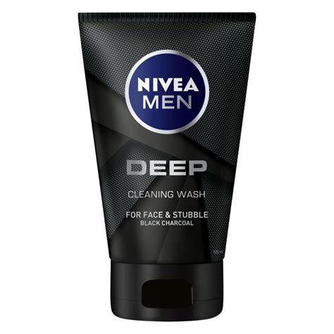 Nivea Men Deep Face Wash With Black Charcoal 100ml Wilko