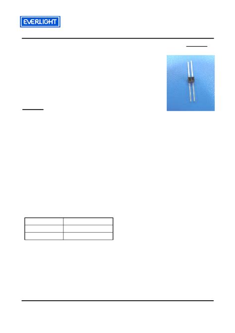 Itr Datasheet Pages Everlight Opto Interrupter Itr