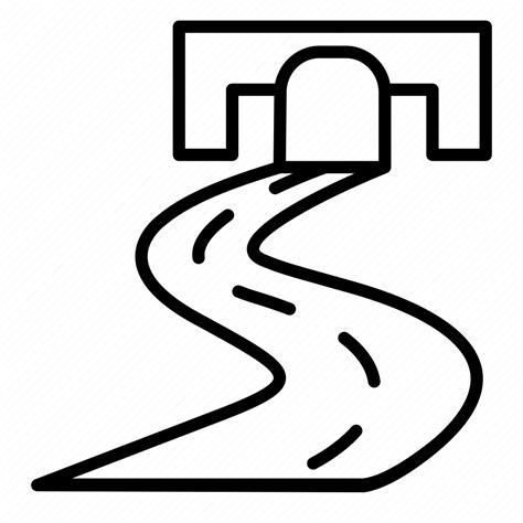 Highway Passageway Road Tunnel Underpass Icon Download On Iconfinder