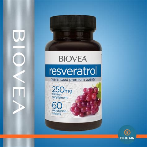 Biovea Resveratrol 250 Mg 60 Vegetarian Tablets Shopee Thailand