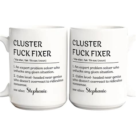 Amazon Cluster Fuck Fixer Cluster Fuck Fixer Mug Cluster Fuck Fixer Problem Solver Funny