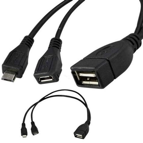 Cable Male Female Usb Otg Micro Usb Otg Cable Usb Adapter Data Cable Y