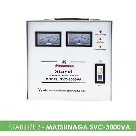 Jual Stabilizer Stavol Matsunaga SVC 3000VA 3000W 3000 Watt Mesin