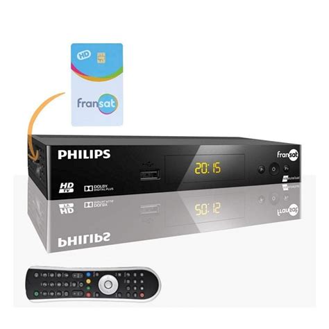 Philips Dsr F R Cepteur Tv Satellite Hd Carte Fransat Pc Eutelsat