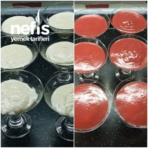 Çilek Soslu Muhallebi Nefis Yemek Tarifleri 9558157