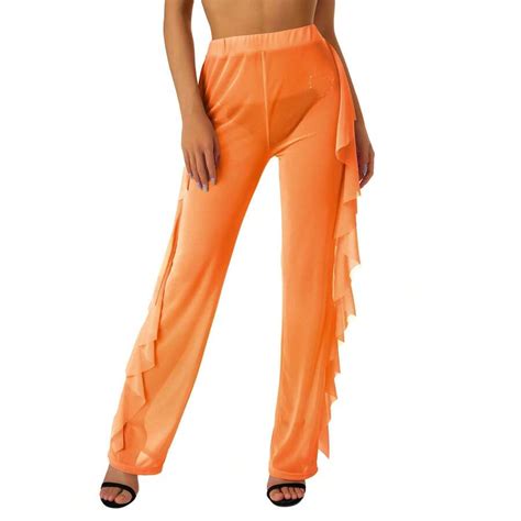 Women Beach Garment Mesh Sheer Bikini Cover Up Swimwear Transparent