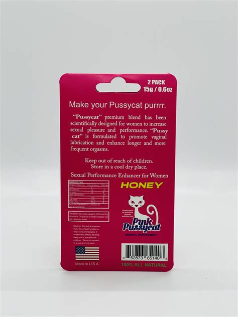 Pink Pussycat Honey For Her 2 Sachets 15 G Royalty Honey Usa