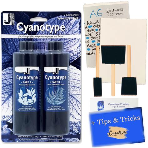 Buy Cyanotype Kit For Sun Print Paper Bundled W 20 Sheets Of 320gsm