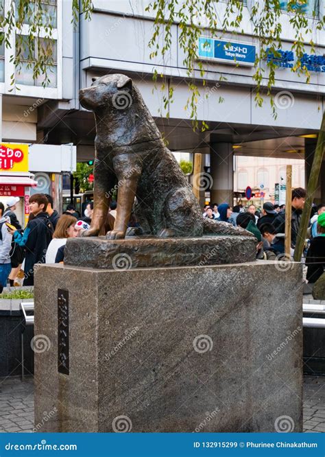 Hachiko Memorial Statue Editorial Stock Image Image Of Scene 132915299