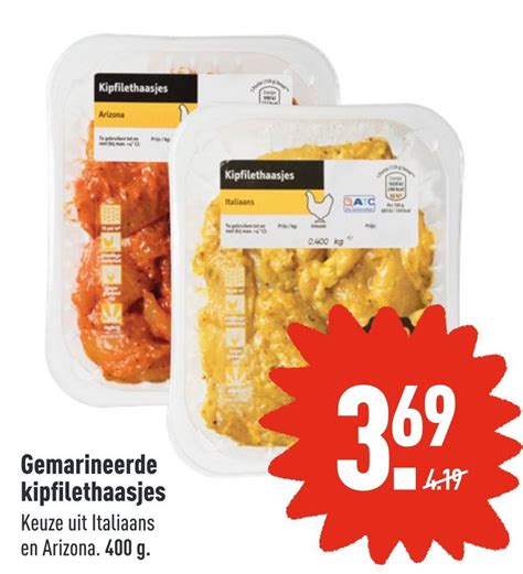 Gemarineerde Kipfilethaasjes Aanbieding Bij Aldi