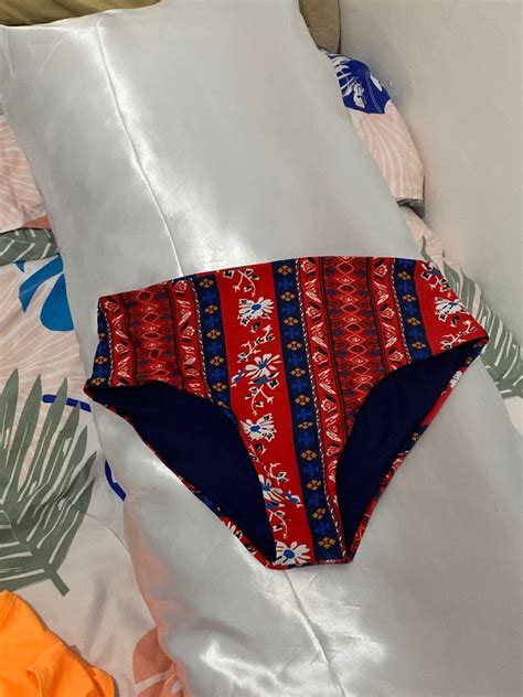 Aztec Print Bikini Bottom Women S Fashion Swimwear Bikinis Swimsuits On Carousell