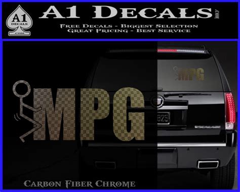 Fuck MPG Decal Sticker A1 Decals