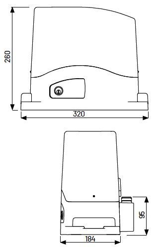 Marantec Schiebetorantrieb Comfort TU Komplett Set