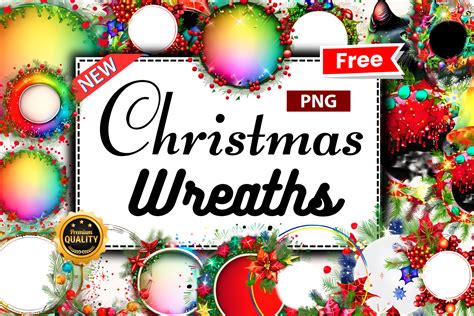 Christmas Wreaths PNG Collection Graphic By Hassas Arts Creative Fabrica