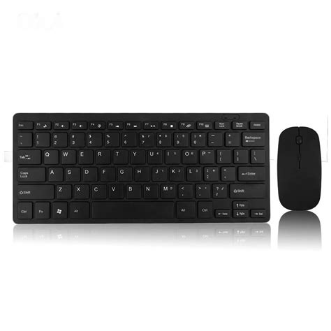 Multimedia 2.4G Wireless Micro USB Charging Mini Keyboard Mouse Combo USB Wireless Receiver ...