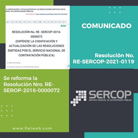 Resolución No RE SERCOP 2021 0119 Boletín Jurídico