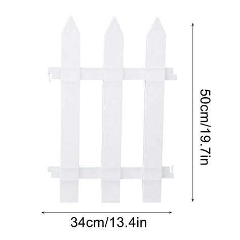 Yonrjhukm Plastic Fence Pvc Fence Garden Rural Courtyard Outdoor