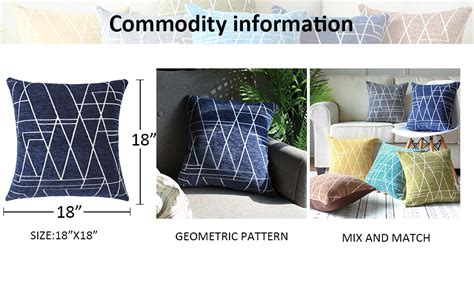 Amazon Top Finel Geometric Decorative Throw Pillow Covers Soft