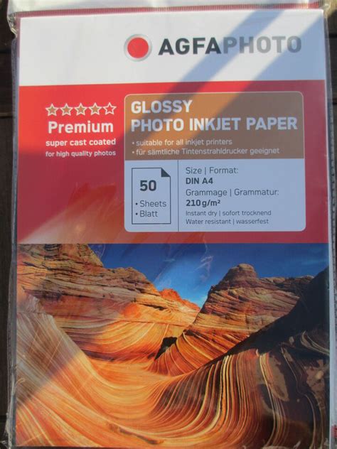 Agfa Photo Paper Din A Sheets Sheet G Glossy Paper Ap A