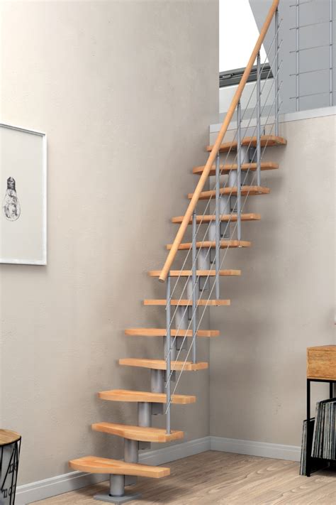 Dolle Mittelholmtreppe Basel - perlgrau | Treppen Shop - Treppen online ...