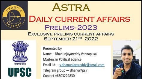 Exclusive Prelims Astra The Daily Current Affairs For Prelims