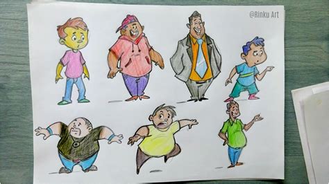 how to draw cartoon characters step by step