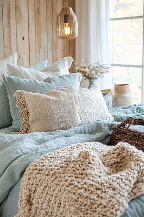 Unique Light Blue Boho Bedroom Ideas