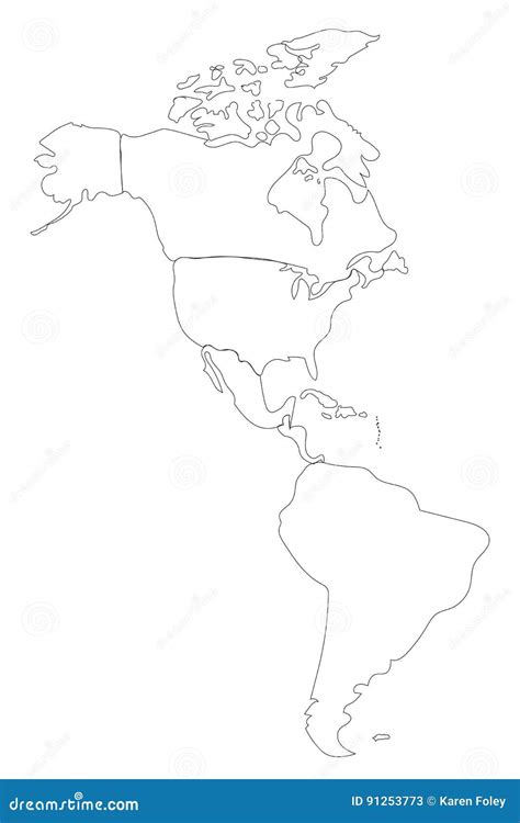 Blank North And South America Map Draw A Topographic Map