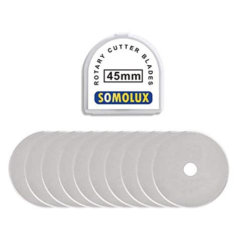 SOMOLUX Lot De 10 Lames De Rechange Pour Cutter Rotatif Et