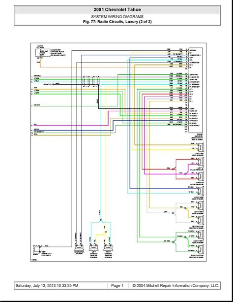 Chevrolet Radio Wiring Diagrams