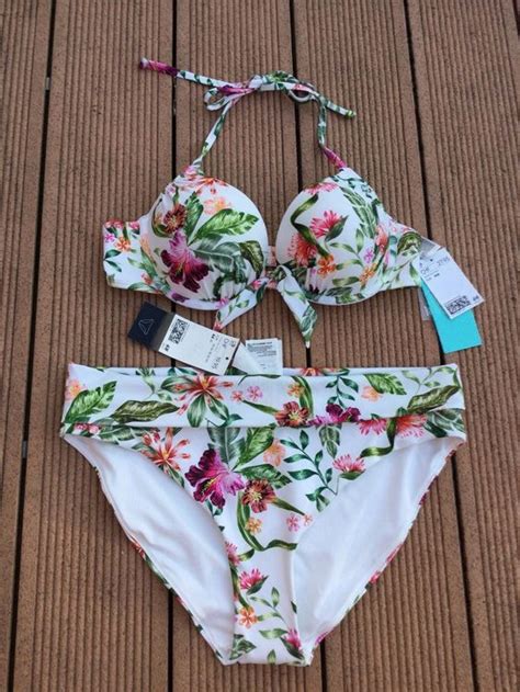 Maillot De Bain Bikini Blanc Motifs Neuf Neu Und Originalverpackt In Agiez F R Chf Mit