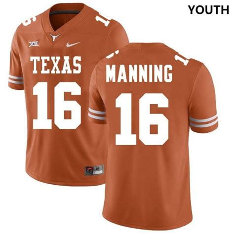 #16 Arch Manning Texas Longhorns Youth Limited Football Jersey - Texas ...