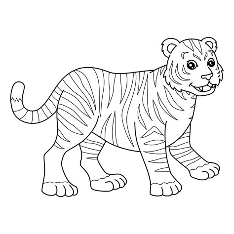 Divertido Tigre Para Colorir Imprimir E Desenhar Colorir Me