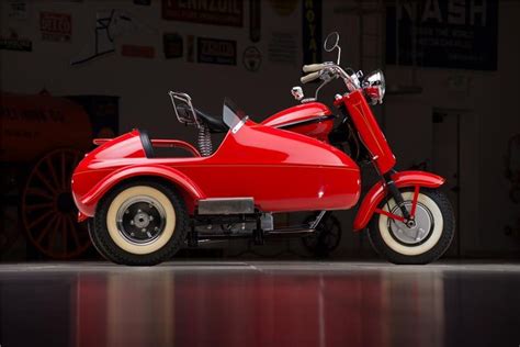 Cushman Eagle Scooter W Sidecar Barrett Jackson Auction Company