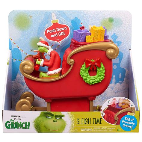 Dr. Seuss The Grinch Sleigh Time 6 Playset Just Play - ToyWiz