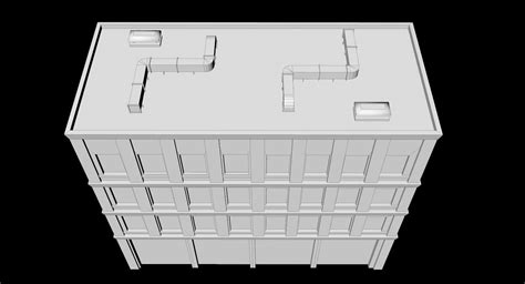 Edificio De Apartamentos Low Poly Modelo D Max Ds C D Dae