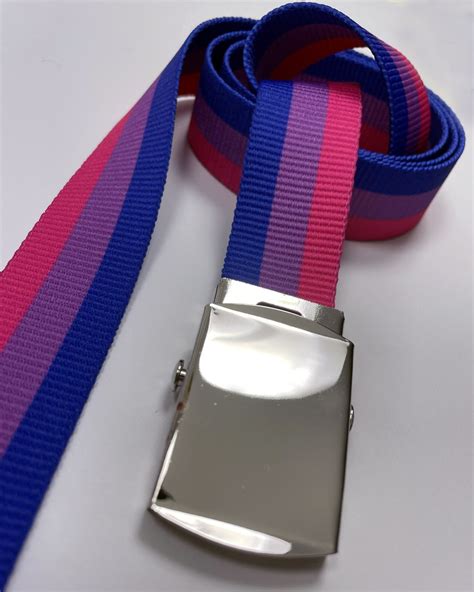 Bisexual Pride Belt Rainbow Belt Lgbt Belt Bisexual Belt Etsy