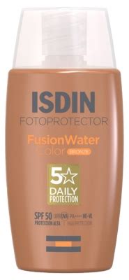 Isdin Fotoprotector Fusion Water Color SPF50 50 Ml Teinte Bronze