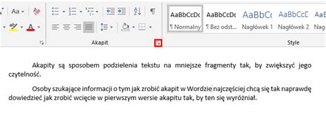 Word Jak zrobić akapit