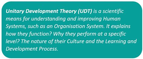 Unitary Developmental Theory And Organization Development Overview — Odti