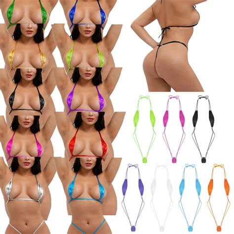 DAMEN MICRO TANGAS BH Mini Bikini Bademode G String Unterwäsche Dessous Set EUR 7 06 PicClick DE