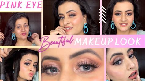 Soft Pink Eye Makeup Tutorial💕😍simple Steps For Glass Skin Skin Care🧴