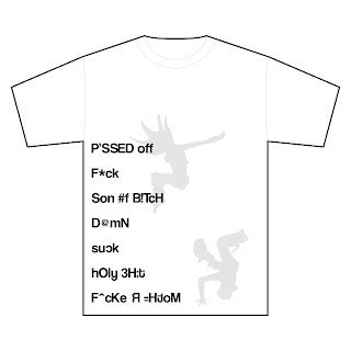 tee corner rude word tee
