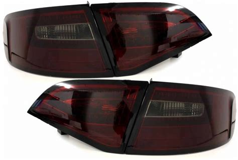 LITEC LED Rückleuchten rot rauch mit dynamischem Blinker für Audi A4 B8